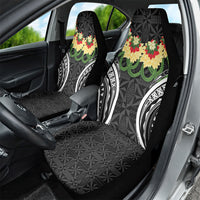 Black Tonga Ngatu Kahoa Lei Car Seat Cover LT14 - Polynesian Pride