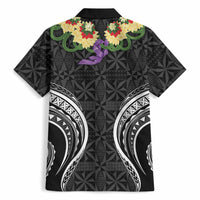 Black Tonga Ngatu Kahoa Lei Hawaiian Shirt LT14 - Polynesian Pride