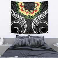 Black Tonga Ngatu Kahoa Lei Tapestry LT14 - Polynesian Pride
