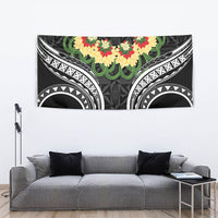 Black Tonga Ngatu Kahoa Lei Tapestry LT14 - Polynesian Pride