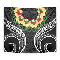 Black Tonga Ngatu Kahoa Lei Tapestry LT14 - Polynesian Pride