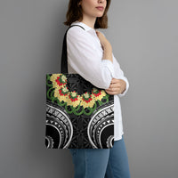 Black Tonga Ngatu Kahoa Lei Tote Bag LT14 - Polynesian Pride