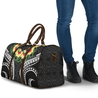 Black Tonga Ngatu Kahoa Lei Travel Bag LT14 - Polynesian Pride