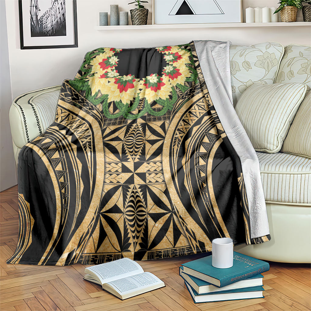 Grunge Gold Tonga Ngatu Kahoa Lei Blanket LT14 Gold - Polynesian Pride