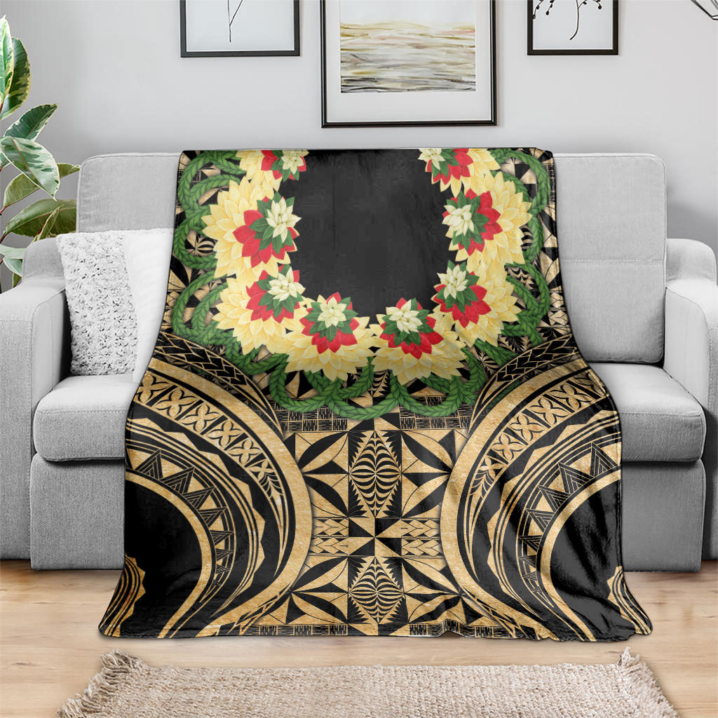 Grunge Gold Tonga Ngatu Kahoa Lei Blanket LT14 - Polynesian Pride