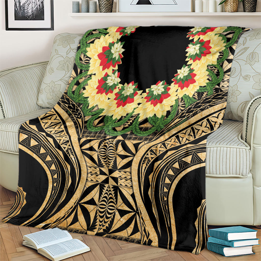 Grunge Gold Tonga Ngatu Kahoa Lei Blanket LT14 - Polynesian Pride