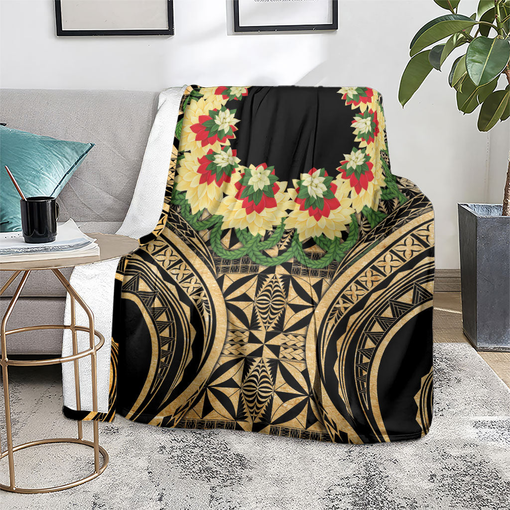 Grunge Gold Tonga Ngatu Kahoa Lei Blanket LT14 - Polynesian Pride