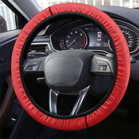 Red Tonga Ngatu Kahoa Lei Steering Wheel Cover LT14 - Polynesian Pride