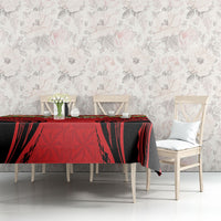 Personalised Red Tonga Ngatu Kahoa Lei Tablecloth LT14 - Polynesian Pride