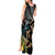 Aotearoa Kowhai Tui Bird Tank Maxi Dress Maori Ngaru With Silver Fern