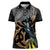 Aotearoa Kowhai Tui Bird Women Polo Shirt Maori Ngaru With Silver Fern