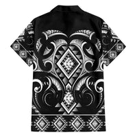 Black Ngaru Taniko With Aotearoa Maori Tattoo Hawaiian Shirt LT14 - Polynesian Pride