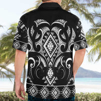 Black Ngaru Taniko With Aotearoa Maori Tattoo Hawaiian Shirt LT14 - Polynesian Pride