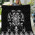 Black Ngaru Taniko With Aotearoa Maori Tattoo Quilt