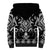 Black Ngaru Taniko With Aotearoa Maori Tattoo Sherpa Hoodie