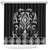 Black Ngaru Taniko With Aotearoa Maori Tattoo Shower Curtain