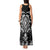 Black Ngaru Taniko With Aotearoa Maori Tattoo Tank Maxi Dress