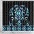 Blue Ngaru Taniko With Aotearoa Maori Tattoo Shower Curtain