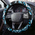 Blue Ngaru Taniko With Aotearoa Maori Tattoo Steering Wheel Cover