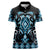 Blue Ngaru Taniko With Aotearoa Maori Tattoo Women Polo Shirt