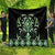 Green Ngaru Taniko With Aotearoa Maori Tattoo Quilt