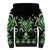 Green Ngaru Taniko With Aotearoa Maori Tattoo Sherpa Hoodie