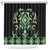 Green Ngaru Taniko With Aotearoa Maori Tattoo Shower Curtain