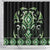 Green Ngaru Taniko With Aotearoa Maori Tattoo Shower Curtain