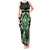 Green Ngaru Taniko With Aotearoa Maori Tattoo Tank Maxi Dress