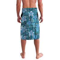 Cyan Hawaii Plumeria With Tropical Flowers Motifs Lavalava LT14 - Polynesian Pride