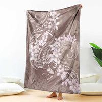 Polynesia Hammerhead Shark Tattoo With Plumeria Lei Blanket LT14 - Polynesian Pride