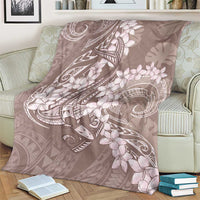 Polynesia Hammerhead Shark Tattoo With Plumeria Lei Blanket LT14 - Polynesian Pride