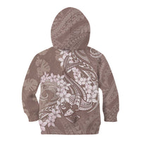 Polynesia Hammerhead Shark Tattoo With Plumeria Lei Kid Hoodie LT14 - Polynesian Pride