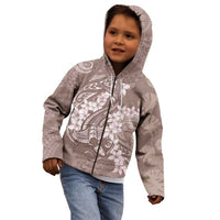 Polynesia Hammerhead Shark Tattoo With Plumeria Lei Kid Hoodie LT14 - Polynesian Pride