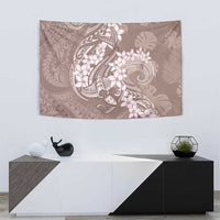Polynesia Hammerhead Shark Tattoo With Plumeria Lei Tapestry LT14 - Polynesian Pride