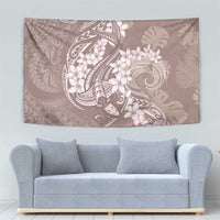Polynesia Hammerhead Shark Tattoo With Plumeria Lei Tapestry LT14 - Polynesian Pride
