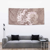 Polynesia Hammerhead Shark Tattoo With Plumeria Lei Tapestry LT14 - Polynesian Pride
