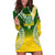 Personalised Cook Islands Rugby Hoodie Dress Pacific Go The Kukis Gradient Style LT14 Green - Polynesian Pride