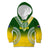 Personalised Cook Islands Rugby Kid Hoodie Pacific Go The Kukis Gradient Style LT14 Hoodie Green - Polynesian Pride