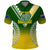 Custom Cook Islands Rugby Polo Shirt Pacific Go The Kukis Gradient Style LT14 Green - Polynesian Pride