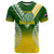 Custom Cook Islands Rugby T Shirt Pacific Go The Kukis Gradient Style LT14 Green - Polynesian Pride