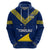 Custom Tokelau Rugby Hoodie Pacific Polynesian Pattern LT14 Zip Hoodie Blue - Polynesian Pride