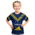 Personalised Tokelau Rugby Kid T Shirt Pacific Polynesian Pattern LT14 Blue - Polynesian Pride