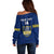 Personalised Tokelau Rugby Off Shoulder Sweater Pacific Polynesian Pattern LT14 - Polynesian Pride