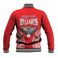 Personalised Taiwan Billiards Baseball Jacket Eight-ball Pool Polynesia Tattoo LT14 - Polynesian Pride