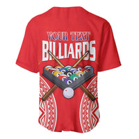 Personalised Taiwan Billiards Baseball Jersey Eight-ball Pool Polynesia Tattoo LT14 - Polynesian Pride