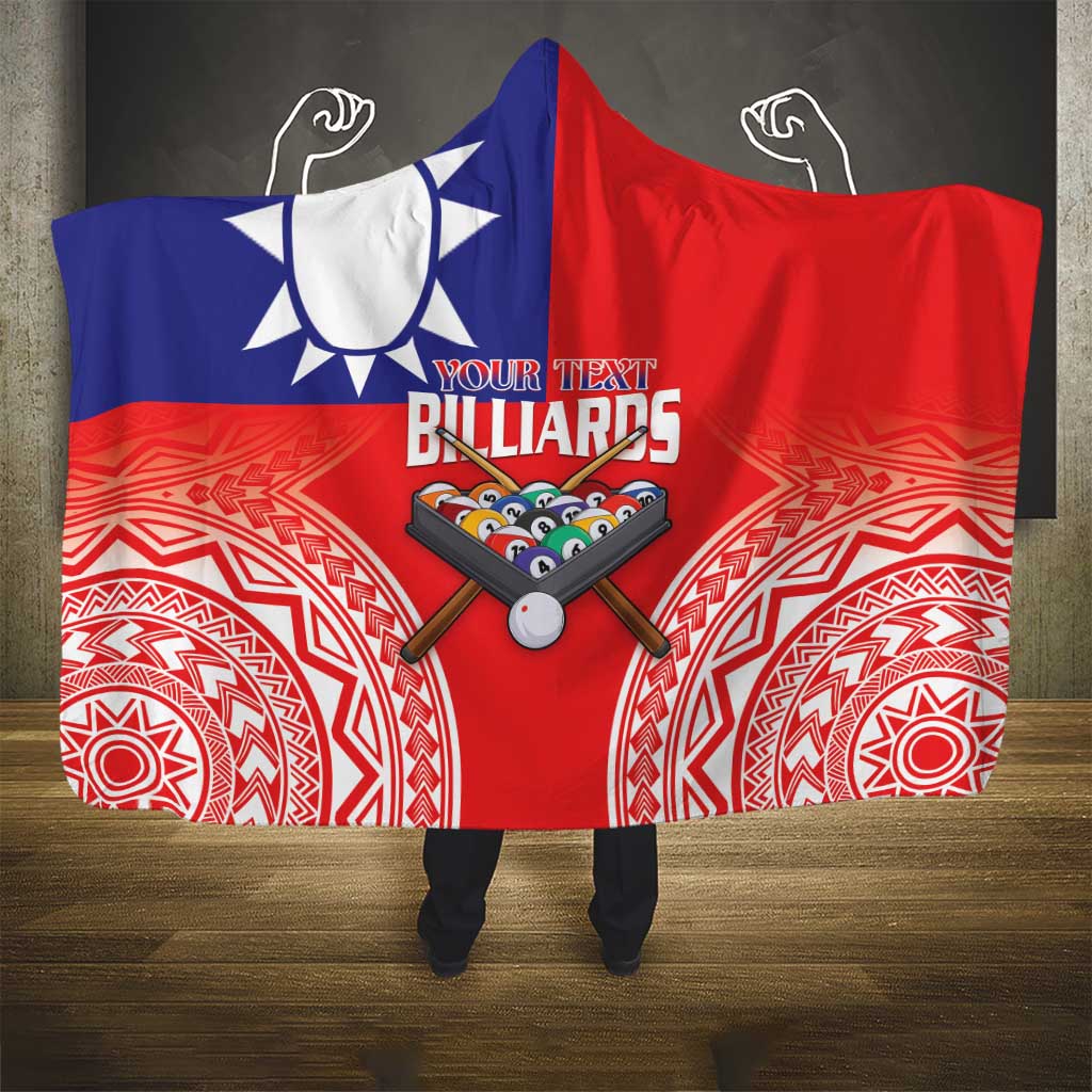 Personalised Taiwan Billiards Hooded Blanket Eight-ball Pool Polynesia Tattoo LT14 - Polynesian Pride