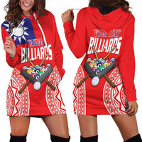 Personalised Taiwan Billiards Hoodie Dress Eight-ball Pool Polynesia Tattoo LT14 - Polynesian Pride