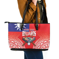 Personalised Taiwan Billiards Leather Tote Bag Eight-ball Pool Polynesia Tattoo LT14 - Polynesian Pride