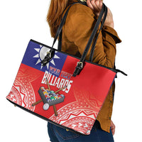 Personalised Taiwan Billiards Leather Tote Bag Eight-ball Pool Polynesia Tattoo LT14 - Polynesian Pride